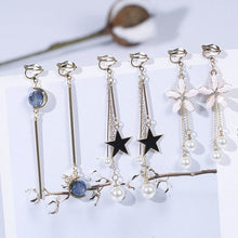 Load image into Gallery viewer, One Set 3 pairs Korea Style Clip on Earrings No Pierced Simple Style Gold-color Geometric Clip Earrings