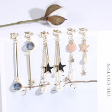 Load image into Gallery viewer, One Set 3 pairs Korea Style Clip on Earrings No Pierced Simple Style Gold-color Geometric Clip Earrings