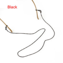 Load image into Gallery viewer, Fashion Acrylic Crystal Glasses Neck Strap Chain Acrylic Crystal Black Beads Eyeglasses Necklace Metal Sunglasses Cord Lanyard