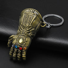 Load image into Gallery viewer, 2019 Marvel The Avengers Keychain Thor's Hammer Thanos Gauntlet Captain America Shield Hulk Batman Mask Key Ring Wholesale