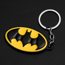 Load image into Gallery viewer, 2019 Marvel The Avengers Keychain Thor's Hammer Thanos Gauntlet Captain America Shield Hulk Batman Mask Key Ring Wholesale