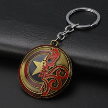 Load image into Gallery viewer, 2019 Marvel The Avengers Keychain Thor's Hammer Thanos Gauntlet Captain America Shield Hulk Batman Mask Key Ring Wholesale