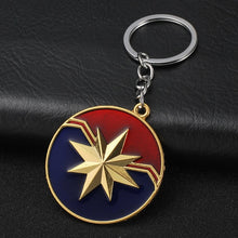 Load image into Gallery viewer, 2019 Marvel The Avengers Keychain Thor's Hammer Thanos Gauntlet Captain America Shield Hulk Batman Mask Key Ring Wholesale