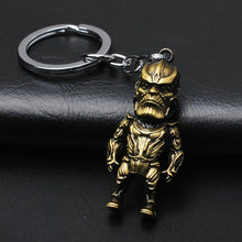 Load image into Gallery viewer, 2019 Marvel The Avengers Keychain Thor's Hammer Thanos Gauntlet Captain America Shield Hulk Batman Mask Key Ring Wholesale