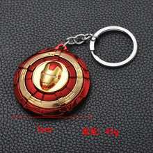 Load image into Gallery viewer, 2019 Marvel The Avengers Keychain Thor's Hammer Thanos Gauntlet Captain America Shield Hulk Batman Mask Key Ring Wholesale