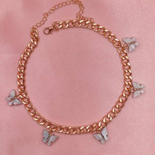 Load image into Gallery viewer, Punk Gold Silver Color Chain 5 Butterfly Pendant Necklace for Women Wedding Party Statement 2020 Cute Choker Necklaces Jewelry