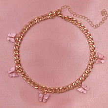 Load image into Gallery viewer, Punk Gold Silver Color Chain 5 Butterfly Pendant Necklace for Women Wedding Party Statement 2020 Cute Choker Necklaces Jewelry