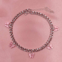 Load image into Gallery viewer, Punk Gold Silver Color Chain 5 Butterfly Pendant Necklace for Women Wedding Party Statement 2020 Cute Choker Necklaces Jewelry