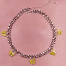 Load image into Gallery viewer, Punk Gold Silver Color Chain 5 Butterfly Pendant Necklace for Women Wedding Party Statement 2020 Cute Choker Necklaces Jewelry
