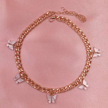 Load image into Gallery viewer, Punk Gold Silver Color Chain 5 Butterfly Pendant Necklace for Women Wedding Party Statement 2020 Cute Choker Necklaces Jewelry