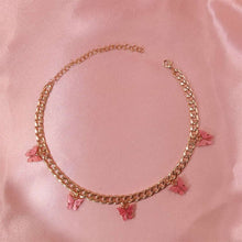 Load image into Gallery viewer, Punk Gold Silver Color Chain 5 Butterfly Pendant Necklace for Women Wedding Party Statement 2020 Cute Choker Necklaces Jewelry