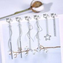 Load image into Gallery viewer, One Set 3 pairs Korea Style  Clip on Earrings No Pierced Simple Style Gold-color Geometric Clip Earrings

