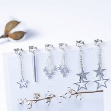 Load image into Gallery viewer, One Set 3 pairs Korea Style  Clip on Earrings No Pierced Simple Style Gold-color Geometric Clip Earrings
