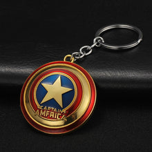 Load image into Gallery viewer, 2019 Marvel The Avengers Keychain Thor's Hammer Thanos Gauntlet Captain America Shield Hulk Batman Mask Key Ring Wholesale
