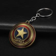 Load image into Gallery viewer, 2019 Marvel The Avengers Keychain Thor's Hammer Thanos Gauntlet Captain America Shield Hulk Batman Mask Key Ring Wholesale
