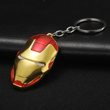 Load image into Gallery viewer, 2019 Marvel The Avengers Keychain Thor's Hammer Thanos Gauntlet Captain America Shield Hulk Batman Mask Key Ring Wholesale
