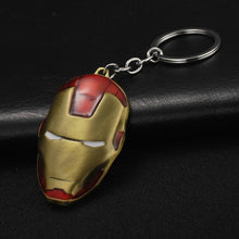 Load image into Gallery viewer, 2019 Marvel The Avengers Keychain Thor's Hammer Thanos Gauntlet Captain America Shield Hulk Batman Mask Key Ring Wholesale
