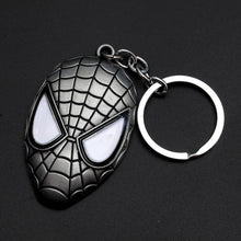 Load image into Gallery viewer, 2019 Marvel The Avengers Keychain Thor's Hammer Thanos Gauntlet Captain America Shield Hulk Batman Mask Key Ring Wholesale
