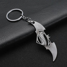 Load image into Gallery viewer, 2019 Marvel The Avengers Keychain Thor's Hammer Thanos Gauntlet Captain America Shield Hulk Batman Mask Key Ring Wholesale
