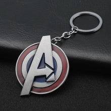 Load image into Gallery viewer, 2019 Marvel The Avengers Keychain Thor's Hammer Thanos Gauntlet Captain America Shield Hulk Batman Mask Key Ring Wholesale
