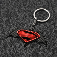 Load image into Gallery viewer, 2019 Marvel The Avengers Keychain Thor's Hammer Thanos Gauntlet Captain America Shield Hulk Batman Mask Key Ring Wholesale

