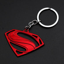 Load image into Gallery viewer, 2019 Marvel The Avengers Keychain Thor's Hammer Thanos Gauntlet Captain America Shield Hulk Batman Mask Key Ring Wholesale
