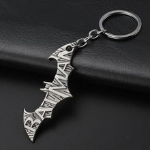 Load image into Gallery viewer, 2019 Marvel The Avengers Keychain Thor's Hammer Thanos Gauntlet Captain America Shield Hulk Batman Mask Key Ring Wholesale
