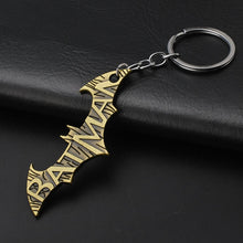 Load image into Gallery viewer, 2019 Marvel The Avengers Keychain Thor's Hammer Thanos Gauntlet Captain America Shield Hulk Batman Mask Key Ring Wholesale
