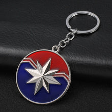 Load image into Gallery viewer, 2019 Marvel The Avengers Keychain Thor's Hammer Thanos Gauntlet Captain America Shield Hulk Batman Mask Key Ring Wholesale

