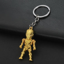 Load image into Gallery viewer, 2019 Marvel The Avengers Keychain Thor's Hammer Thanos Gauntlet Captain America Shield Hulk Batman Mask Key Ring Wholesale
