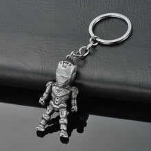 Load image into Gallery viewer, 2019 Marvel The Avengers Keychain Thor's Hammer Thanos Gauntlet Captain America Shield Hulk Batman Mask Key Ring Wholesale
