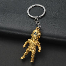 Load image into Gallery viewer, 2019 Marvel The Avengers Keychain Thor's Hammer Thanos Gauntlet Captain America Shield Hulk Batman Mask Key Ring Wholesale
