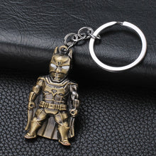 Load image into Gallery viewer, 2019 Marvel The Avengers Keychain Thor's Hammer Thanos Gauntlet Captain America Shield Hulk Batman Mask Key Ring Wholesale
