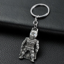 Load image into Gallery viewer, 2019 Marvel The Avengers Keychain Thor's Hammer Thanos Gauntlet Captain America Shield Hulk Batman Mask Key Ring Wholesale
