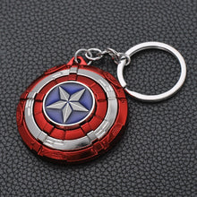 Load image into Gallery viewer, 2019 Marvel The Avengers Keychain Thor's Hammer Thanos Gauntlet Captain America Shield Hulk Batman Mask Key Ring Wholesale
