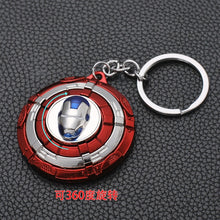 Load image into Gallery viewer, 2019 Marvel The Avengers Keychain Thor's Hammer Thanos Gauntlet Captain America Shield Hulk Batman Mask Key Ring Wholesale
