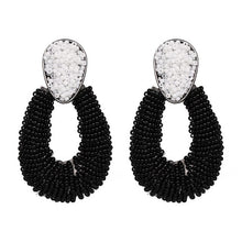 Load image into Gallery viewer, Trendy Statement Handmade Resin Beaded Earrings For Women Acrylic Long Drop Dangle Earrings Bijoux
